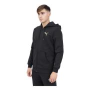 Moderne Zip Sweater voor Mannen Puma , Black , Heren