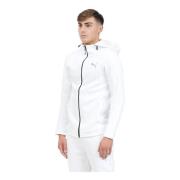 Witte Rits Hoodie Regular Fit Puma , White , Heren