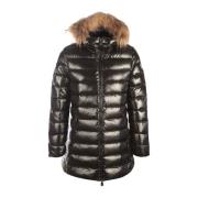 Lilac Puffer Jas met Capuchon Jott , Black , Dames