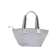 Pre-owned Canvas totes Gucci Vintage , Gray , Dames