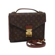 Pre-owned Canvas handbags Louis Vuitton Vintage , Brown , Dames