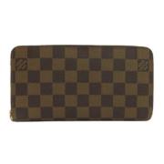 Pre-owned Canvas wallets Louis Vuitton Vintage , Brown , Dames