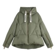 Iconische Gewatteerde Hoodiejas Khrisjoy , Green , Dames