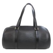 Pre-owned Leather handbags Louis Vuitton Vintage , Black , Dames