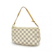 Pre-owned Fabric clutches Louis Vuitton Vintage , White , Dames