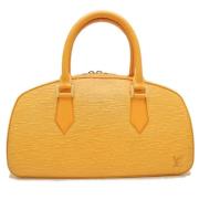 Pre-owned Leather handbags Louis Vuitton Vintage , Yellow , Dames