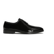 Gelakte gladde oxford halfschoenen Kazar , Black , Heren