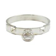 Pre-owned Silver bracelets Hermès Vintage , Gray , Dames