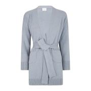 Kasjmier Cardigan met Tipping Detail Eleventy , Blue , Dames