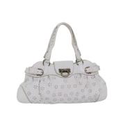 Pre-owned Leather handbags Salvatore Ferragamo Pre-owned , White , Dam...