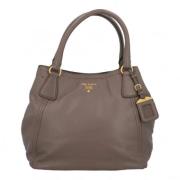 Pre-owned Leather handbags Prada Vintage , Brown , Dames