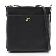 Pre-owned Leather shoulder-bags Coach Pre-owned , Black , Dames