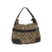 Pre-owned Canvas gucci-bags Gucci Vintage , Beige , Dames