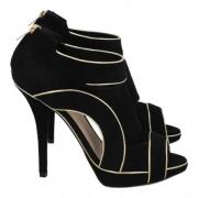 Pre-owned Suede heels Dior Vintage , Black , Dames