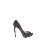 Pre-owned Suede heels Prada Vintage , Gray , Dames