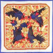 Pre-owned Silk scarves Hermès Vintage , Multicolor , Dames