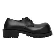 Lage Veterschoen Hummer Derby Balenciaga , Black , Heren