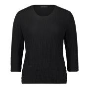 Gekreukeld Materiaal Gestreept Shirt Betty Barclay , Black , Dames