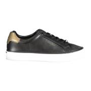 Sportieve Zwarte Veterschoenen met Contrastdetails Calvin Klein , Blac...