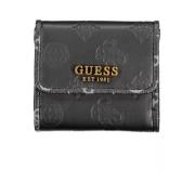 Statement Portemonnee Moderne Elegantie Zwart Guess , Black , Heren