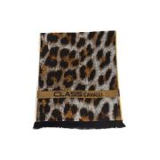 Animalier Patroon Sjaal Accessoires Cavalli Class , Brown , Heren