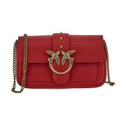 Stijlvolle Love Wallet Tas Pinko , Red , Dames