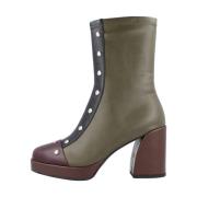 Platform Heeled Boots Noa Harmon , Green , Dames