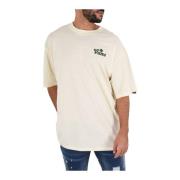 Gele Loose Logo T-Shirt Vans , Beige , Heren