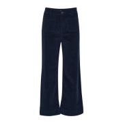 Blauwe Wide Leg High Waist Broek b.young , Blue , Dames