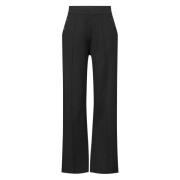 High Waist Straight Leg Casual Broek Street One , Black , Dames