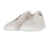 Elastische Low Top Sneaker Ermenegildo Zegna , White , Heren