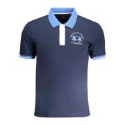 Blauw poloshirt met korte mouwen La Martina , Blue , Heren