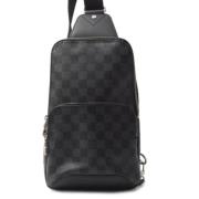 Pre-owned Canvas crossbody-bags Louis Vuitton Vintage , Black , Dames