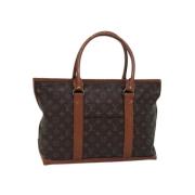 Pre-owned Canvas shoulder-bags Louis Vuitton Vintage , Brown , Dames