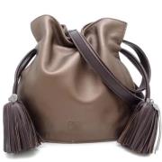 Pre-owned Leather shoulder-bags Loewe Pre-owned , Brown , Dames