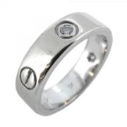 Pre-owned White Gold rings Cartier Vintage , Gray , Heren