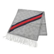 Pre-owned Wool scarves Gucci Vintage , Gray , Heren