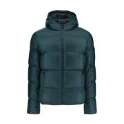 Warme Winterjas - Groene Hooded Stijl Jott , Green , Heren