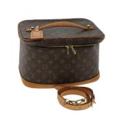 Pre-owned Canvas handbags Louis Vuitton Vintage , Brown , Dames