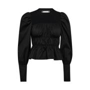 Elegante Zwarte Bustier Blouse Co'Couture , Black , Dames