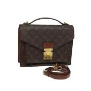 Pre-owned Canvas handbags Louis Vuitton Vintage , Brown , Dames