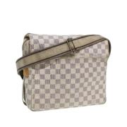 Pre-owned Canvas shoulder-bags Louis Vuitton Vintage , White , Dames