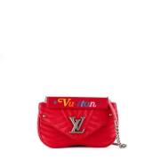 Pre-owned Leather totes Louis Vuitton Vintage , Red , Dames