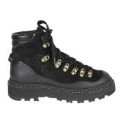 Zwarte Trekkingsschoenen Moncler , Black , Dames