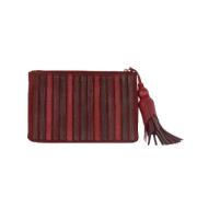 Pre-owned Leather clutches Anya Hindmarch Pre-owned , Red , Dames