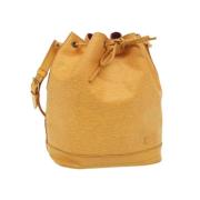 Pre-owned Leather shoulder-bags Louis Vuitton Vintage , Yellow , Dames