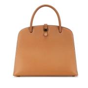 Pre-owned Leather handbags Hermès Vintage , Brown , Dames