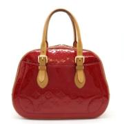 Pre-owned Leather handbags Louis Vuitton Vintage , Red , Dames