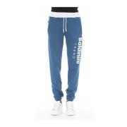 Sportieve joggingbroek met trekkoord Baldinini , Blue , Heren