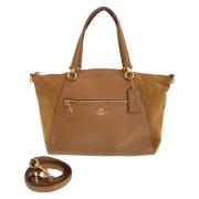 Pre-owned Leather shoulder-bags Coach Pre-owned , Brown , Dames